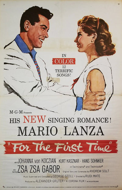 Lanza, Mario - "For the First Time" Original Movie Poster 1959