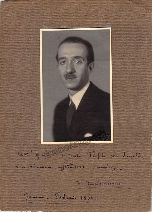 Persico, Mario - Signed Photo 1931 - Tamino