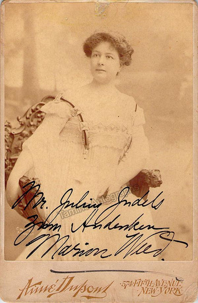 Weed, Marion - Signed Cabinet Photograph