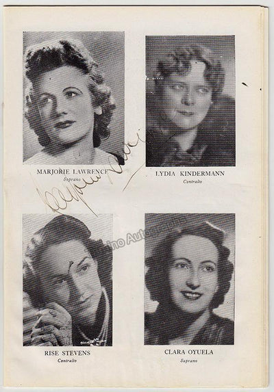 Lawrence, Marjorie - Teatro Colon Signed Program 1940