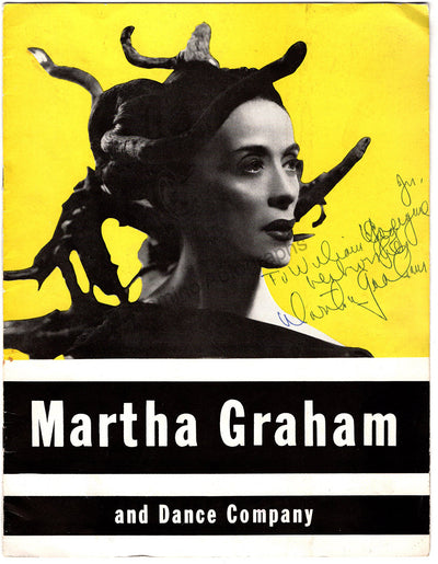 Graham, Martha - Signed Booklet