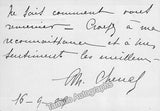 Chenal, Marthe - Autograph Note Signed 1909