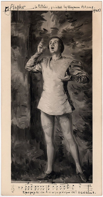 Singher, Martial - Larger Size Signed Photo & Music Quote