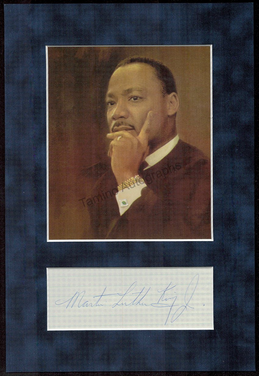 King, Martin Luther Jr. - Signature and Portrait