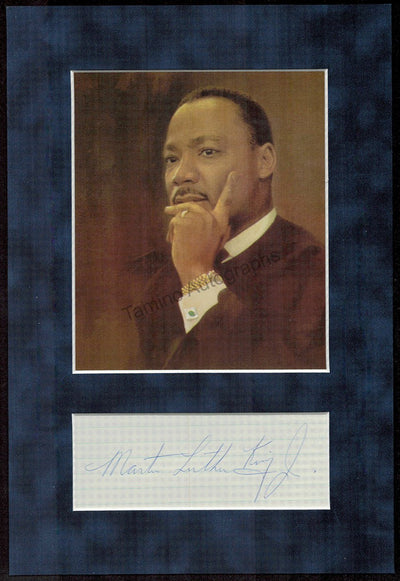 King, Martin Luther Jr. - Signature and Portrait