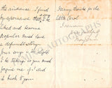 Davies, Mary - Autograph Letter Signed 1918