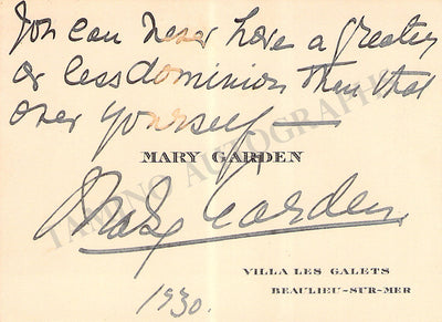 Garden, Mary (1930)