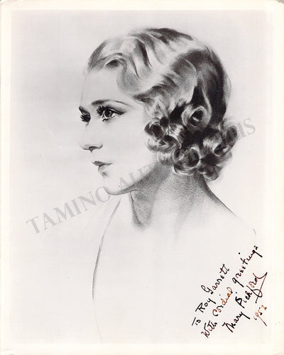 Pickford, Mary - Signed Photograph 1952