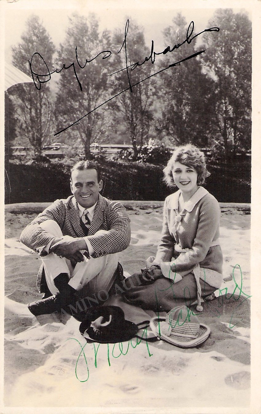 Pickford, Mary - Fairbanks, Douglas - Double Signed Photo