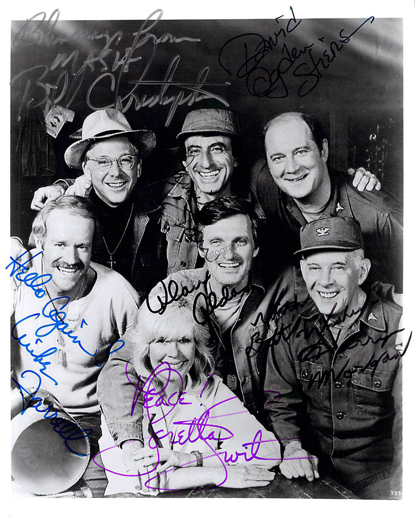 Mash - Photograph Signed by 7 Cast Members