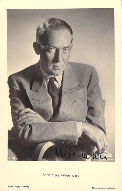 Wieman, Mathias - Signed Photograph
