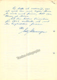 Ahlersmeyer, Mathieu - Autograph Letter Signed