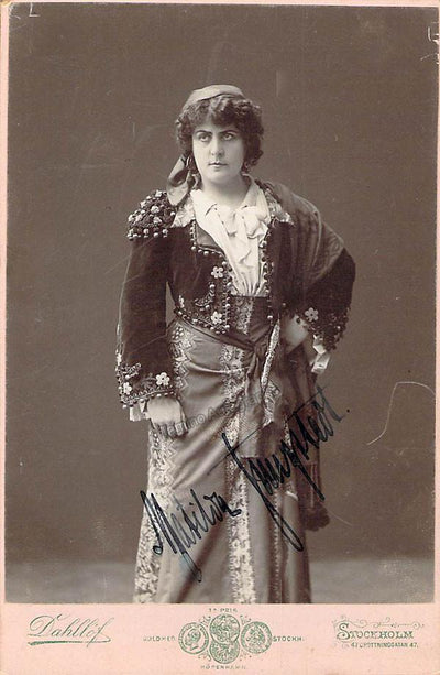 Jungstedt, Matilda - Signed Cabinet Photo in Carmen