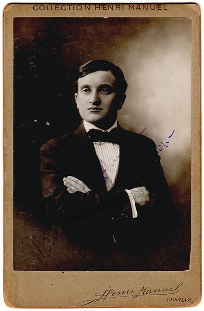 Capitaine, Maurice - Signed Cabinet Photograph