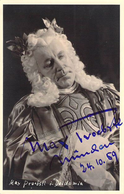 PROEBSTL, Max (Various Autographs)