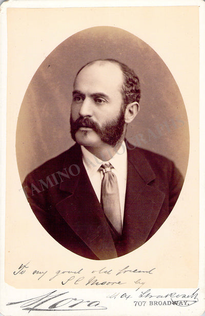 Strakosch, Max - Signed Cabinet Photograph