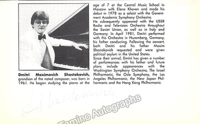 Shostakovich, Maxim Dmitriyevich - Signed Clip