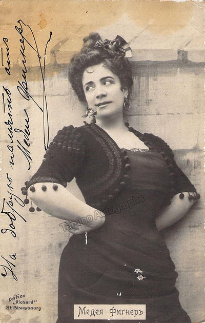 Figner, Medea - Signed Photo Postcard