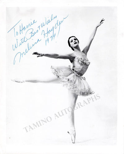 Hayden, Melissa - Signed Photo in Performance 1974