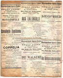 Opera Unsigned Program Clips - Set of 48 Pages