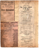 Opera Unsigned Program Clips - Set of 48 Pages