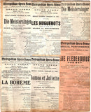 Opera Unsigned Program Clips - Set of 48 Pages