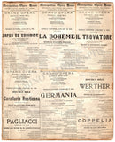 Opera Unsigned Program Clips - Set of 48 Pages