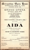 Metropolitan Opera - Program Clip Collection Book 1908-1909