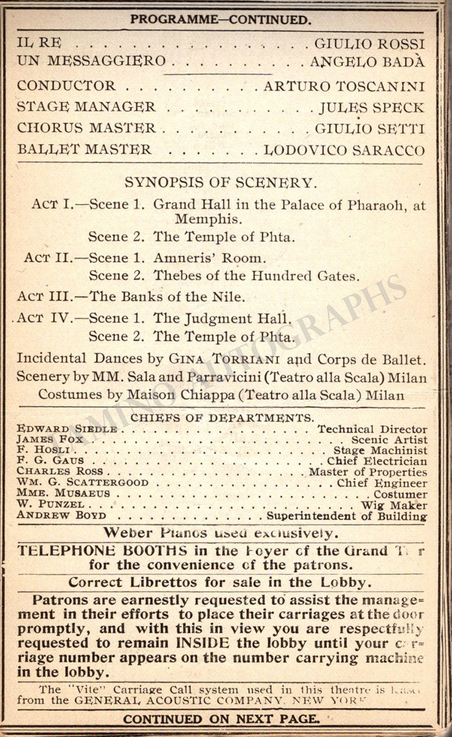 Metropolitan Opera - Program Clip Collection Book 1908-1909 – Tamino