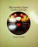 Metropolitan Opera Centennial Gala Program 1983