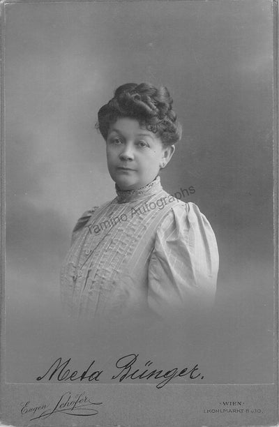 Bunger, Meta - Signed Photograph 1908