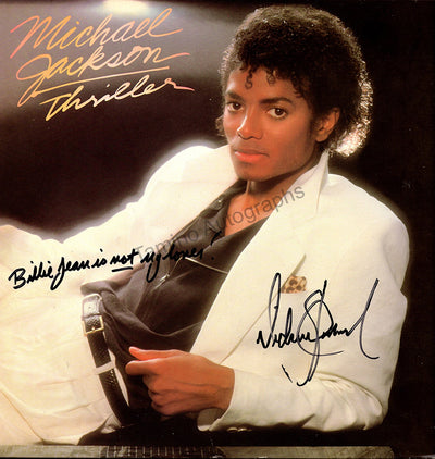 Jackson, Michael - Signed LP Record "Thriller"