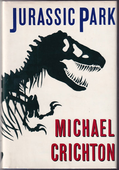 Crichton, Michael - Signed Book "Jurassic Park"