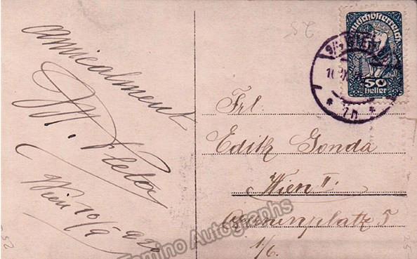 Fleta, Miguel - Signed Photo Postcard Pagliacci - Tamino