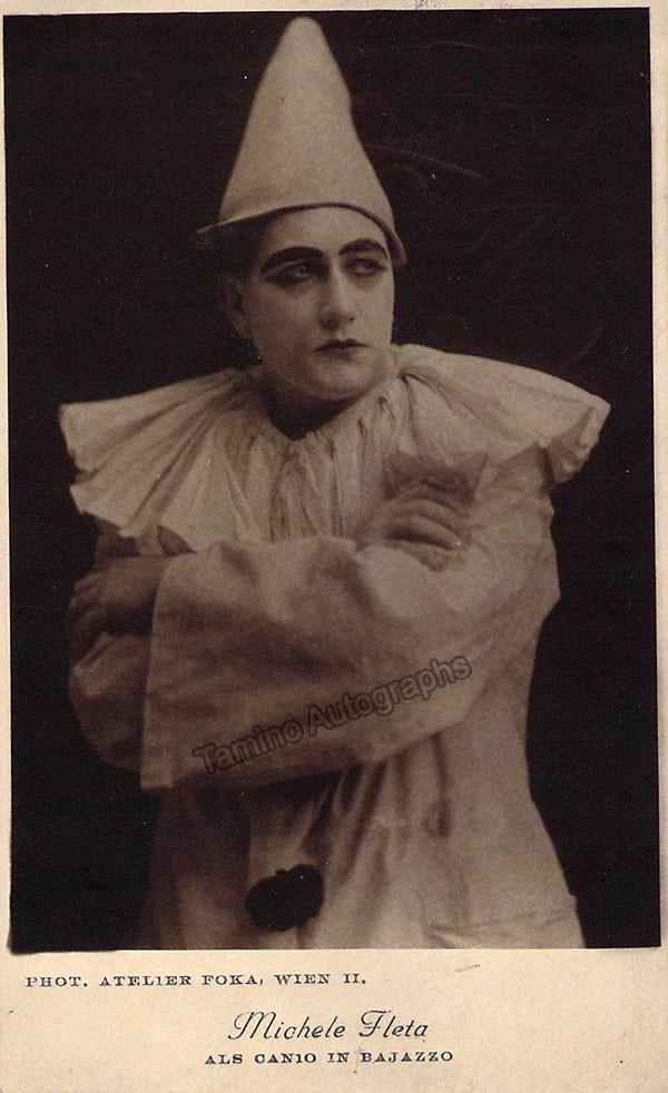 Fleta, Miguel - Signed Photo Postcard Pagliacci