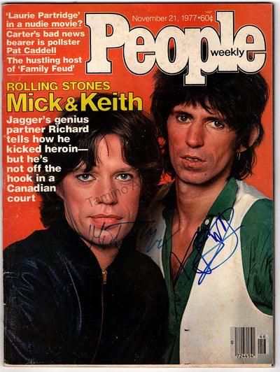 Jagger, Mick - Richards, Keith - Double Signed People Magazine