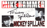 Spillane, Mickey - Signed Photograph & Card
