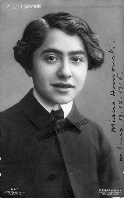 Horszowski, Mieczysław - Signed Photo Young 1916