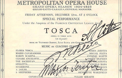 FLETA, Miguel - SCOTTI, Antonio - JERITZA, Maria