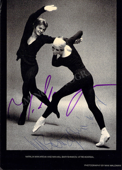Makarova, Natalia - Baryshnikov, Mikhail - Double Signed Photograph