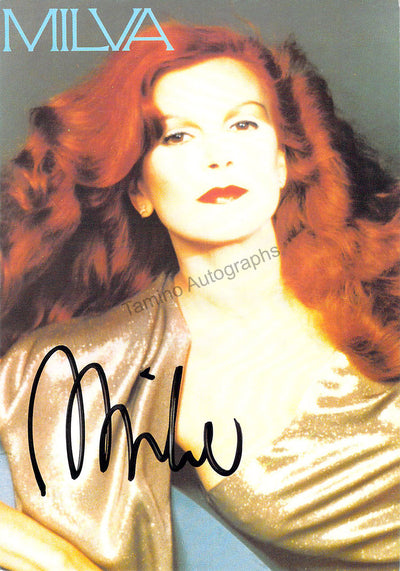 Milva - Signed Card