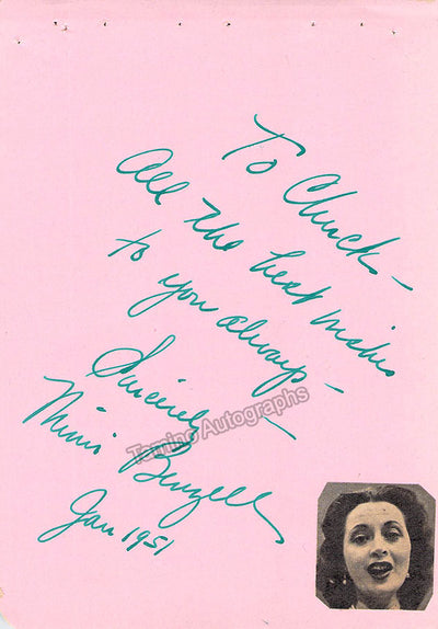 BENZELL, Mimi (Various Autographs)