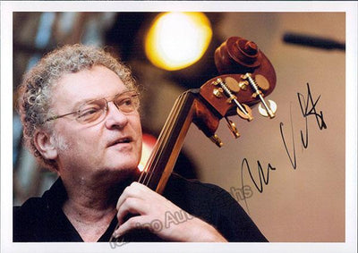 Vitous, Miroslav - Signed Photo with Instrument