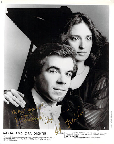 Dichter, Misha & Cipa - Double Signed Photograph 1987