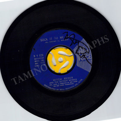 Ryder, Mitch - Signed Single Record & Photograph