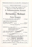Scarpini, Pietro - Molinari, Bernardino - Concert Program 1938 Berlin