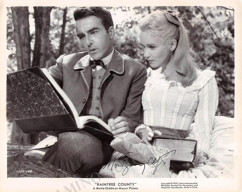 Clift, Montgomery - Signed Photo in "Raintree County"