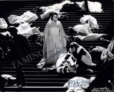 Caballé, Montserrat - Gedda, Nicolai - Double Signed Photograph in Vespri Siciliani
