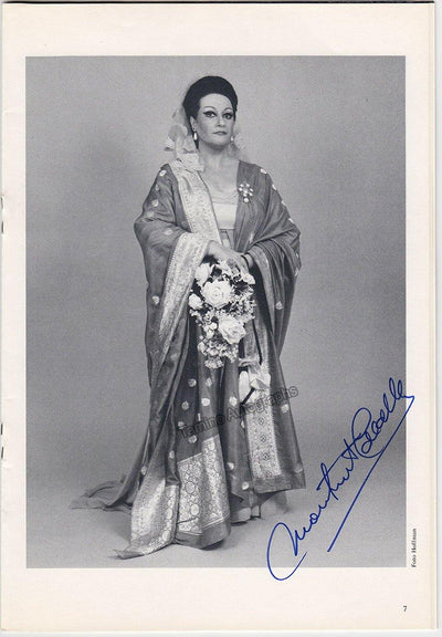 Caballe, Montserrat - Signed Program La Scala 1985