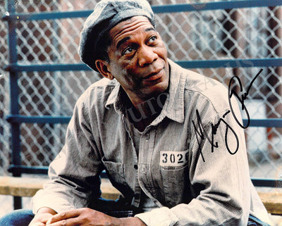 Freeman, Morgan - Signed Photograph in "The Shawshank Redemption"